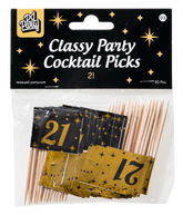 Cocktailprikkers 21 Jaar 50st